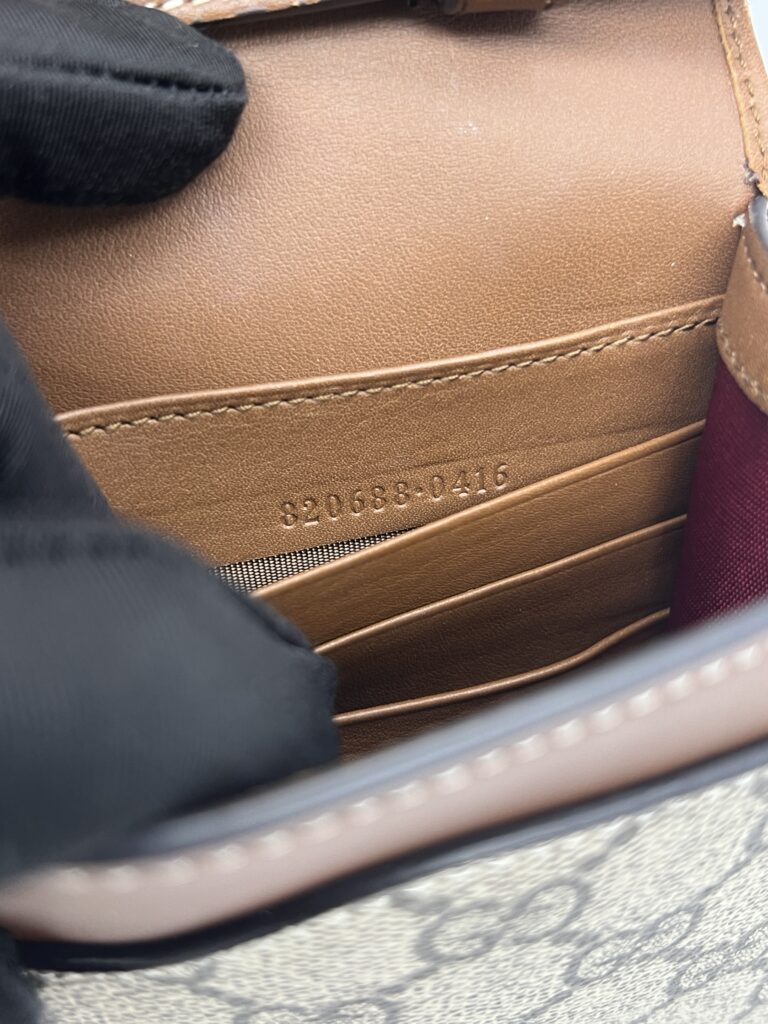 Gucci GG Emblem Continental GG Supreme Brown GHW