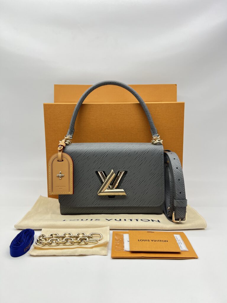 Louis Vuitton Twist MM Epi Gray GHW