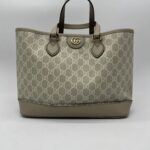 Gucci Ophidia Tote Bag GG Supreme Beige GHW