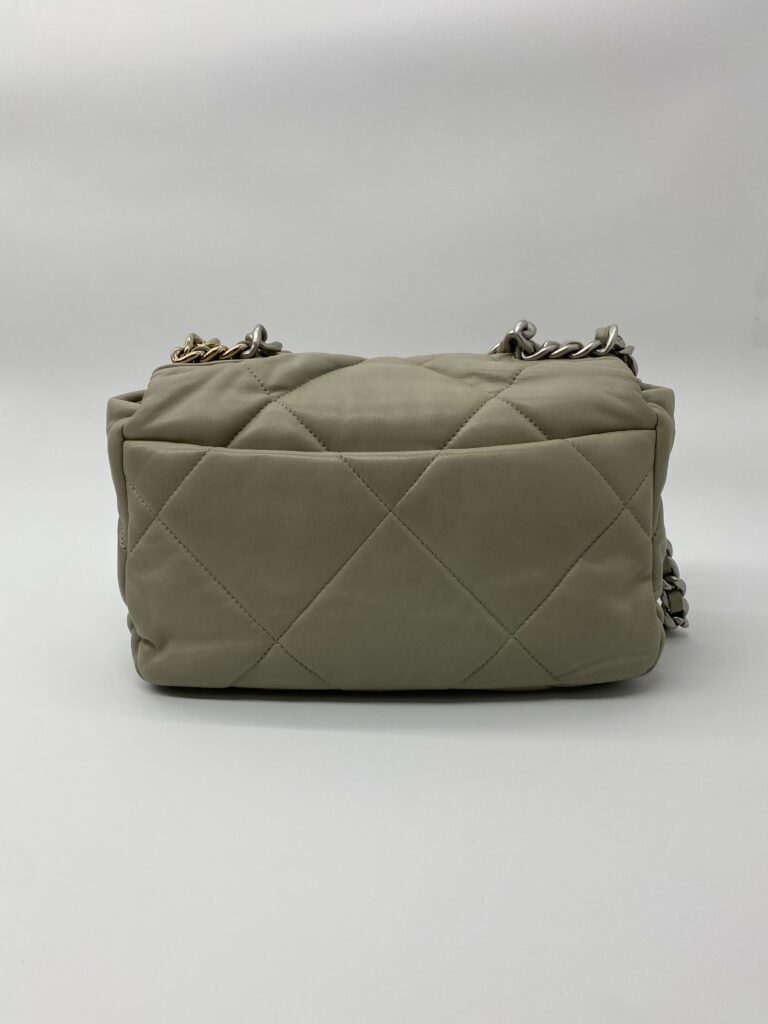 Chanel C19 Small Lambskin Light Grey SHW