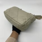 Chanel C19 Small Lambskin Light Grey SHW
