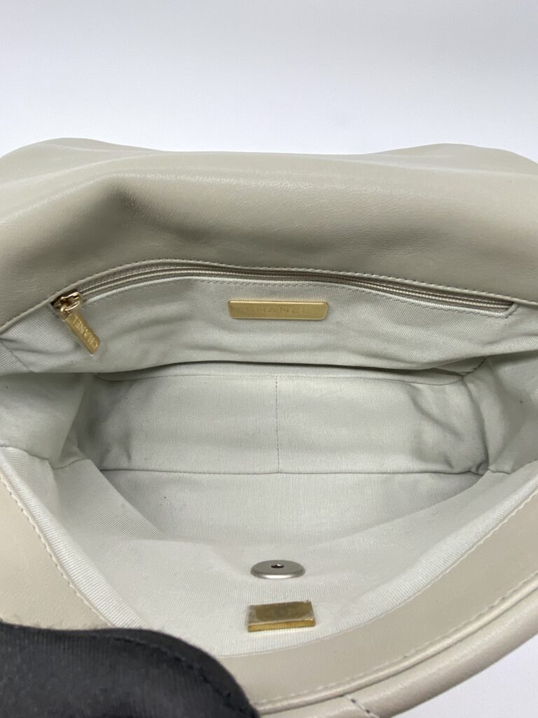 Chanel C19 Small Lambskin Light Grey SHW