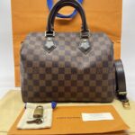Louis Vuitton Speedy Bandou 25 Damier Ebene GHW