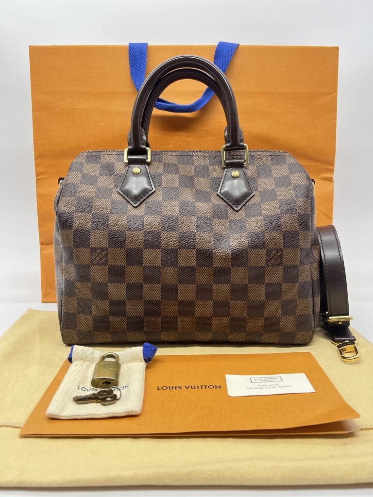 Louis Vuitton Speedy Bandou 25 Damier Ebene GHW