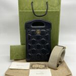 Gucci GG Matelasse Top Handle Leather GG Black GHW