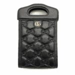 Gucci GG Matelasse Top Handle Leather GG Black GHW
