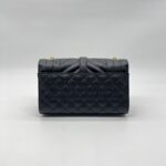 Saint Laurent Small Envelope Grained Black GHW