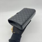 Saint Laurent Small Envelope Grained Black GHW