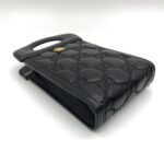 Gucci GG Matelasse Top Handle Leather GG Black GHW