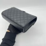 Saint Laurent Small Envelope Grained Black GHW