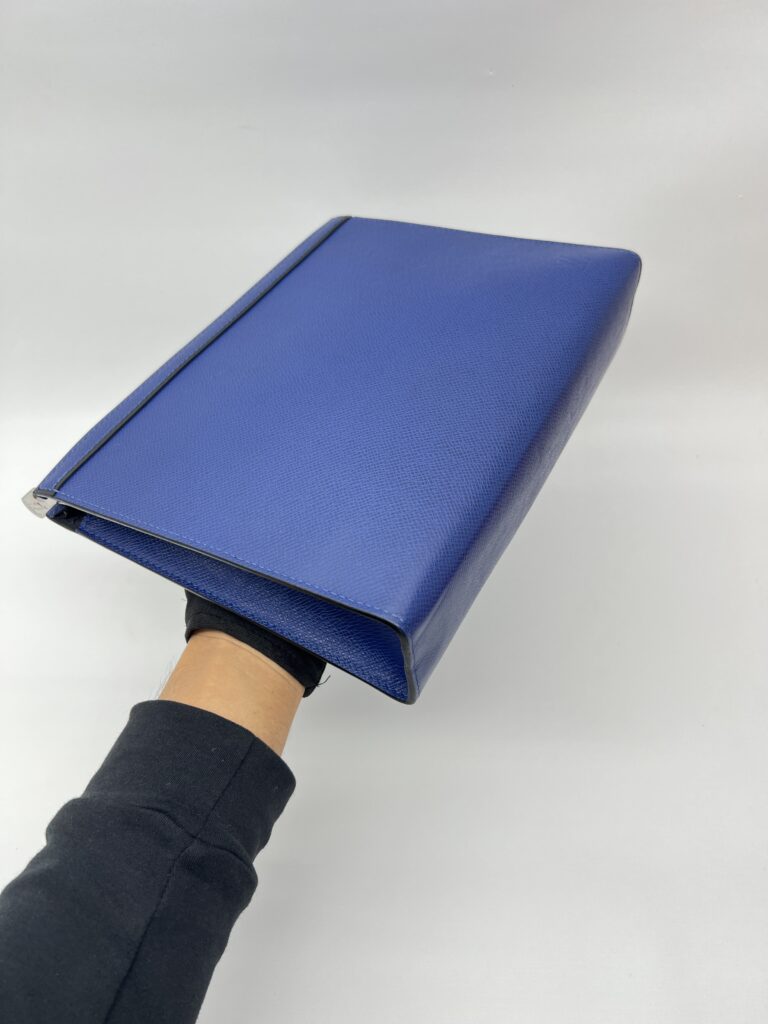 Louis Vuitton Pochette Voyage MM Taiga Cobalt Blue SHW