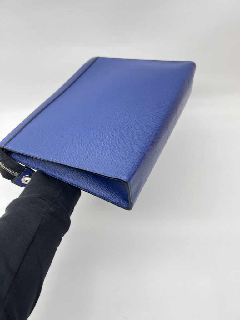 Louis Vuitton Pochette Voyage MM Taiga Cobalt Blue SHW