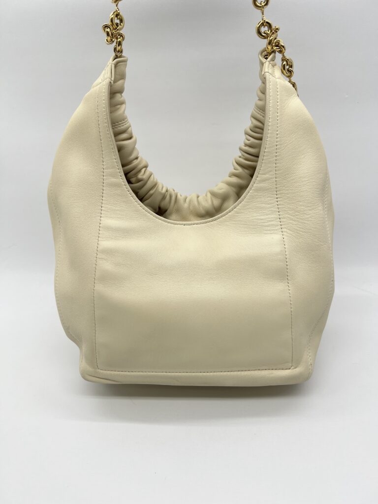 Loewe Squeeze Small Mellow Lambskin Ivory GHW