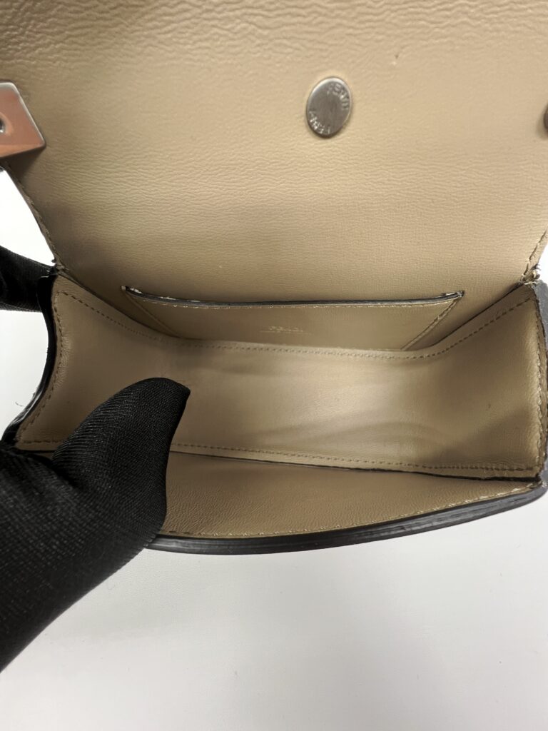 Fendi Nano First Sight Shiny Calfskin Beige SHW