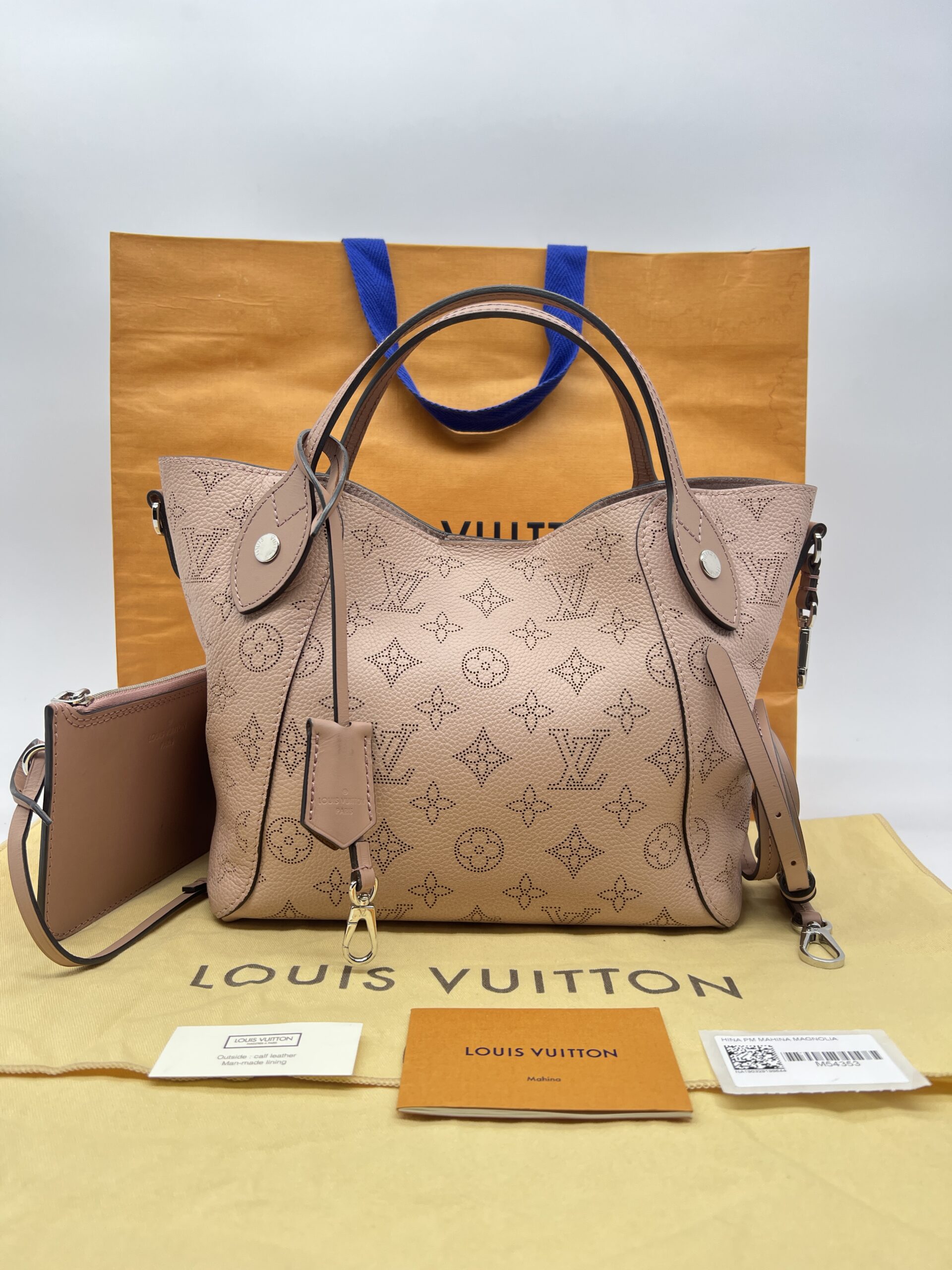 Louis Vuitton Hina PM Pink Mahina Magnolia SHW