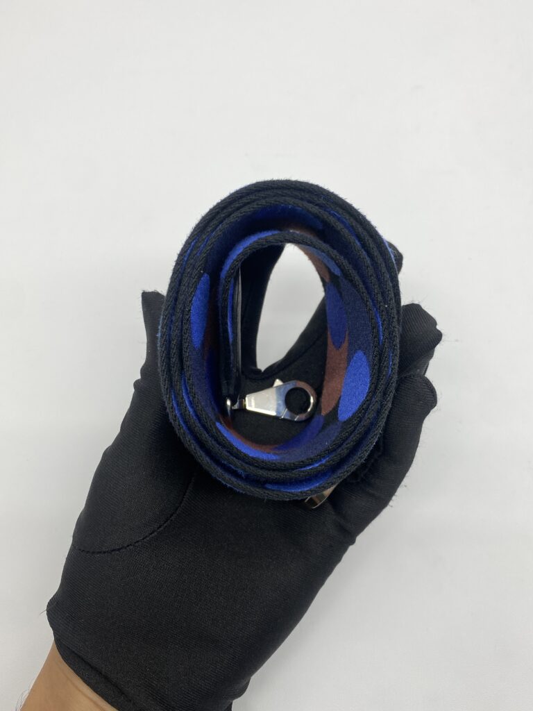 Hermes Sangle Flipperball Bag Noir/Bleu Saphir