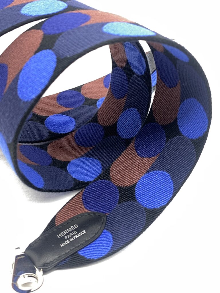 Hermes Sangle Flipperball Bag Noir/Bleu Saphir