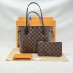 Louis Vuitton Neverfull PM Damier Ebene Rouge GHW