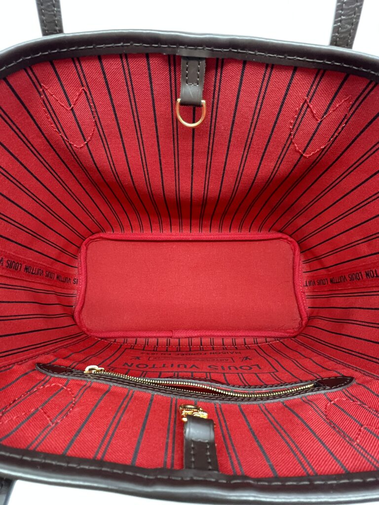 Louis Vuitton Neverfull PM Damier Ebene Rouge GHW