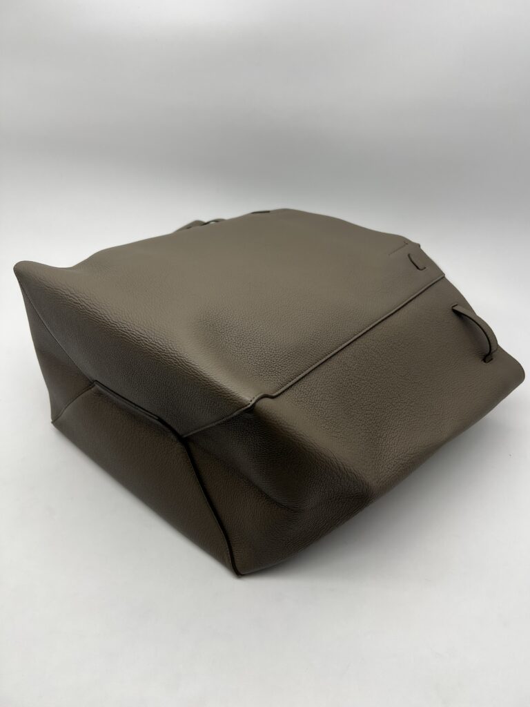 Celine Cabas Phantom Tote Grained Dark Taupe GHW