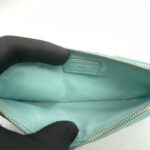Chanel Classic Flat Wallet Caviar Light Blue GHW
