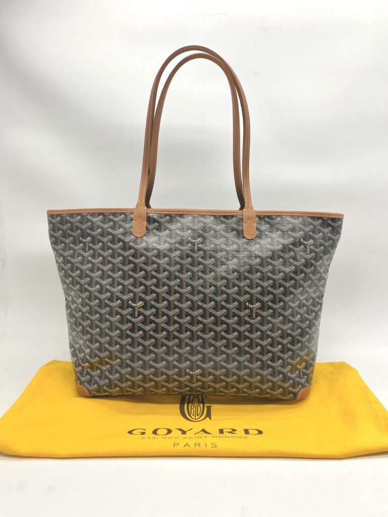 Goyard Artois MM Goyardine Noir Tan