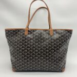 Goyard Artois MM Goyardine Noir Tan