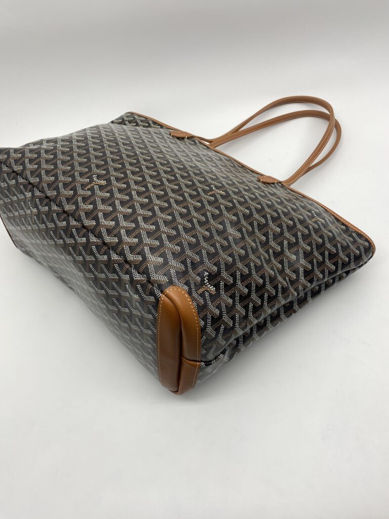 Goyard Artois MM Goyardine Noir Tan