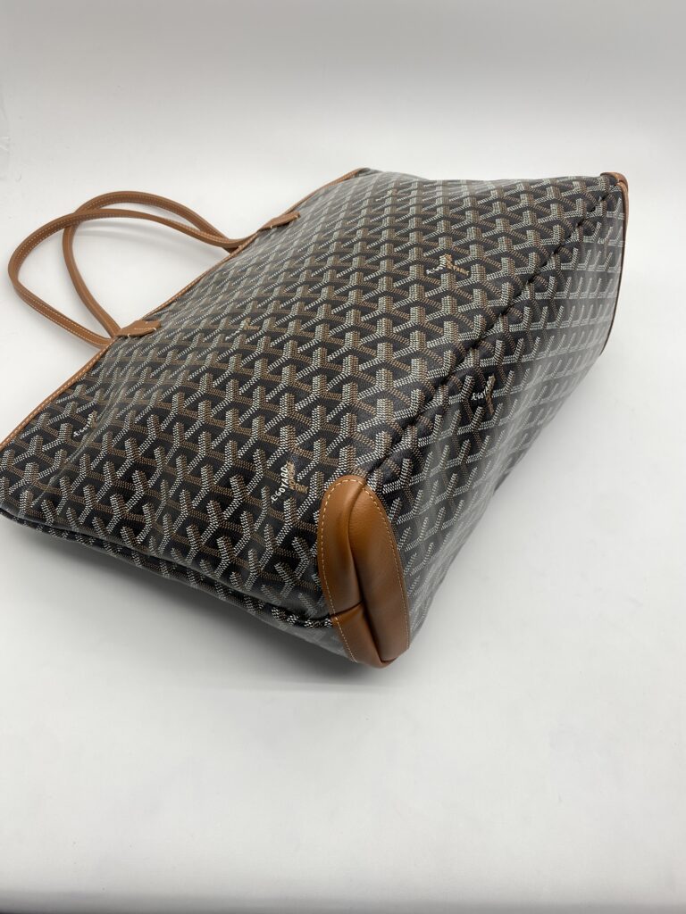 Goyard Artois MM Goyardine Noir Tan