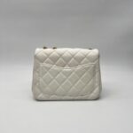 Chanel Pearl Crush Mini Square Lambskin White GHW