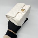 Chanel Pearl Crush Mini Square Lambskin White GHW