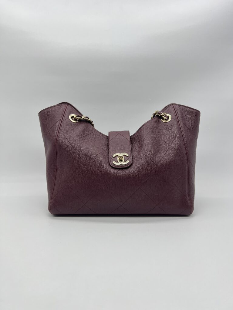 Chanel Shopping Bag Caviar Bordeaux GHW
