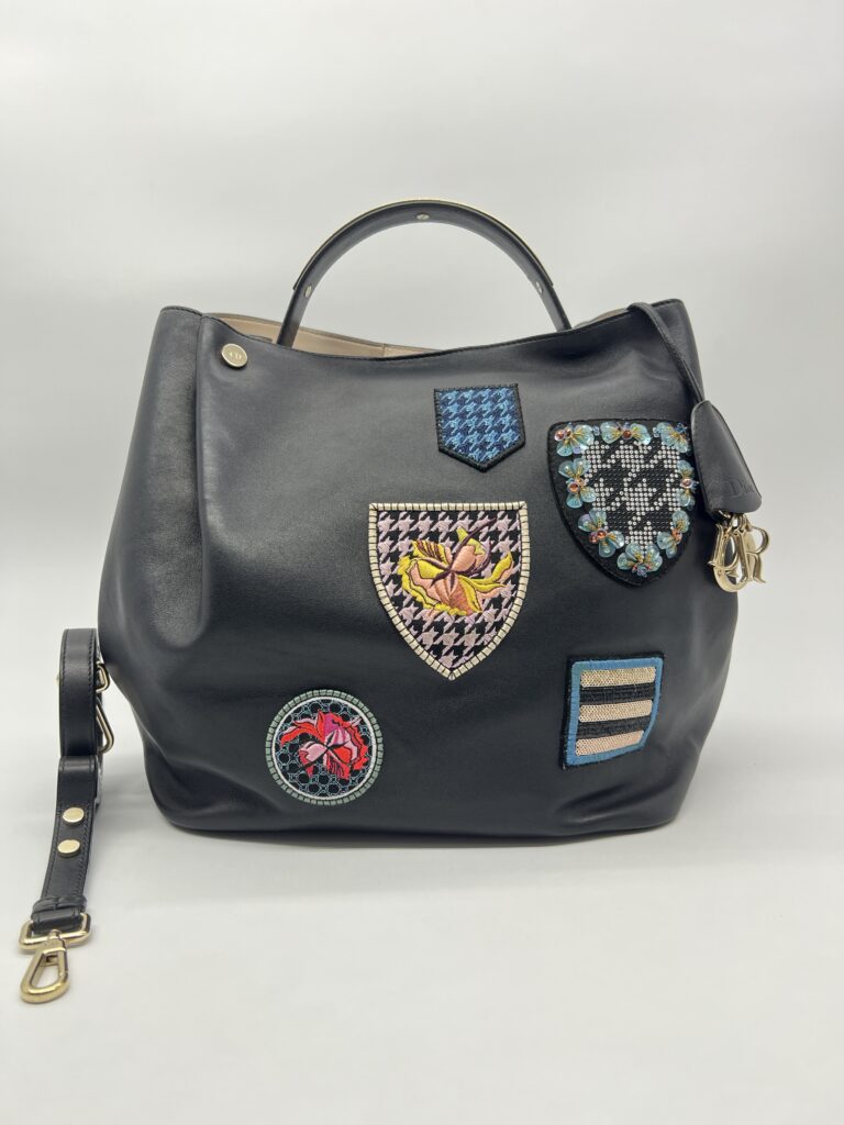 Dior Diorific Bucket Bag Patch Black GHW
