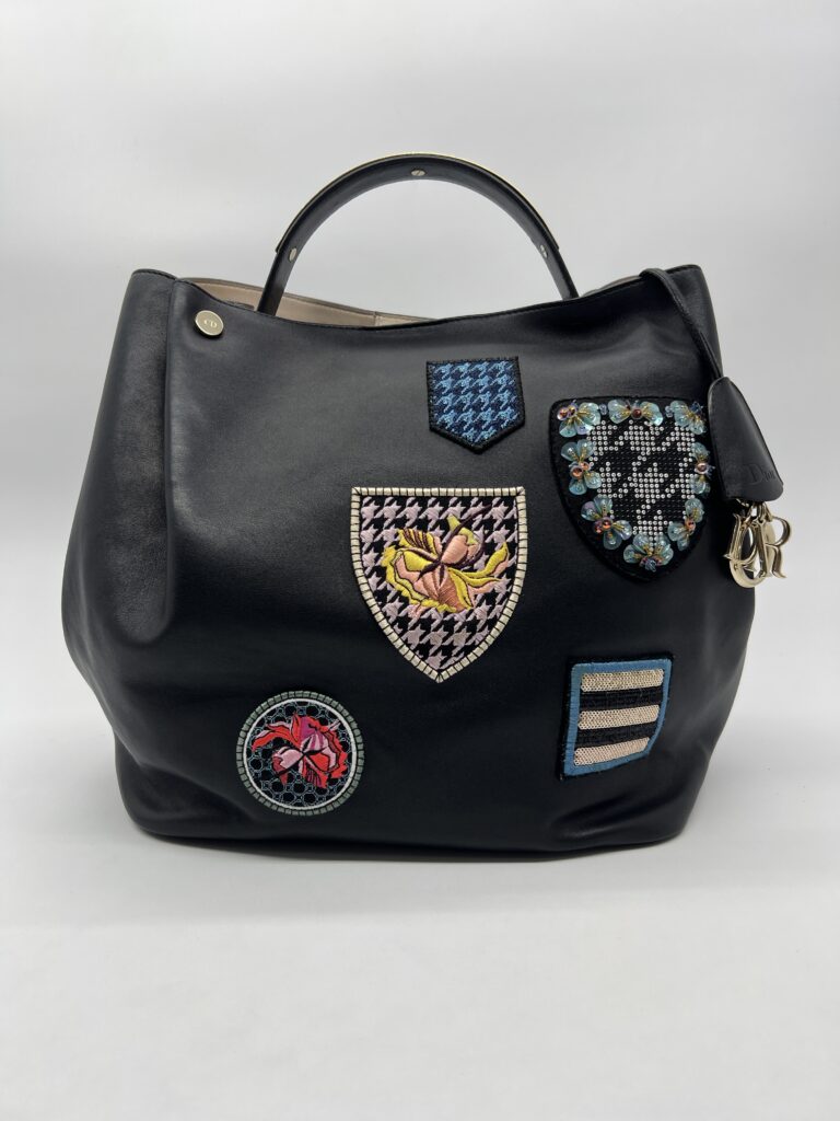 Dior Diorific Bucket Bag Patch Black GHW