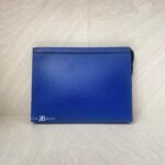 Louis Vuitton Pochette Voyage MM Taiga Cobalt Blue SHW