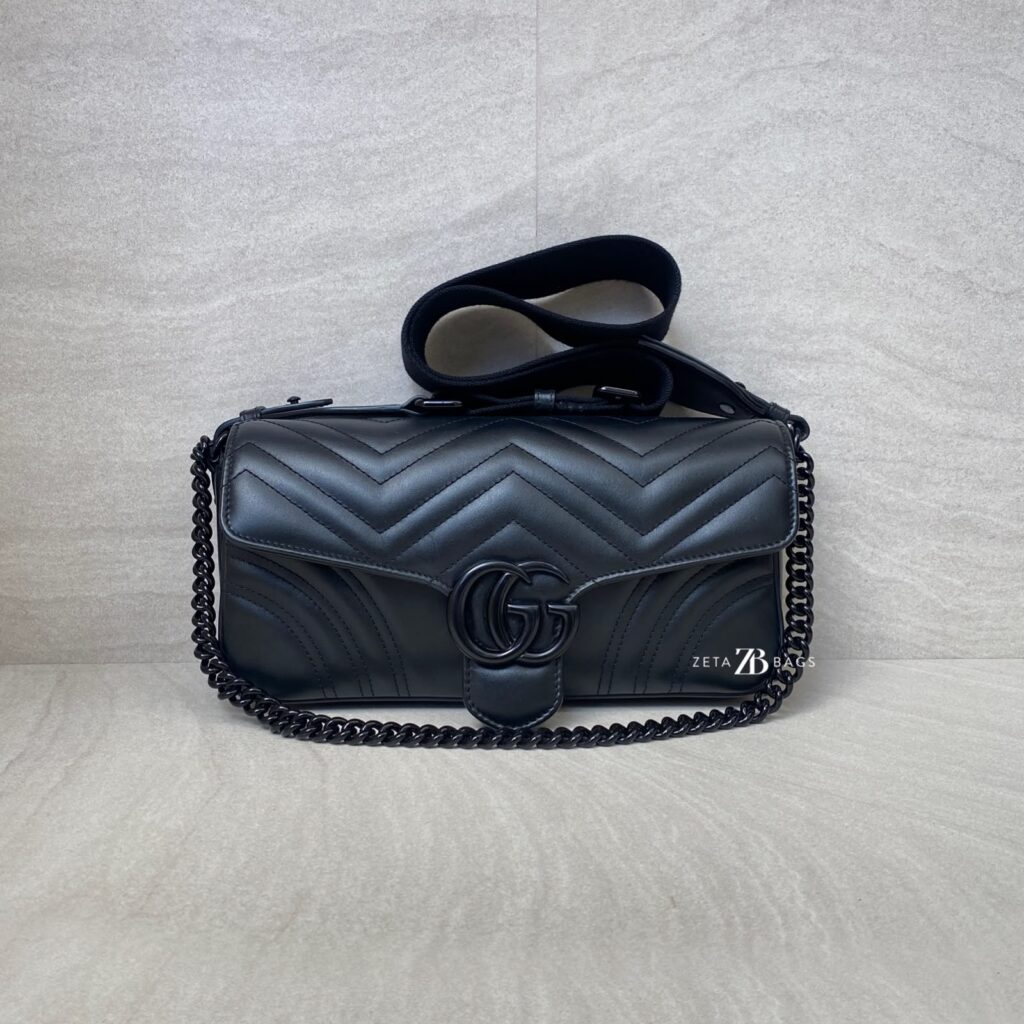 Gucci GG Marmount Shoulder All Black