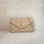 Saint Laurent Woc 22 Grained Nude GHW