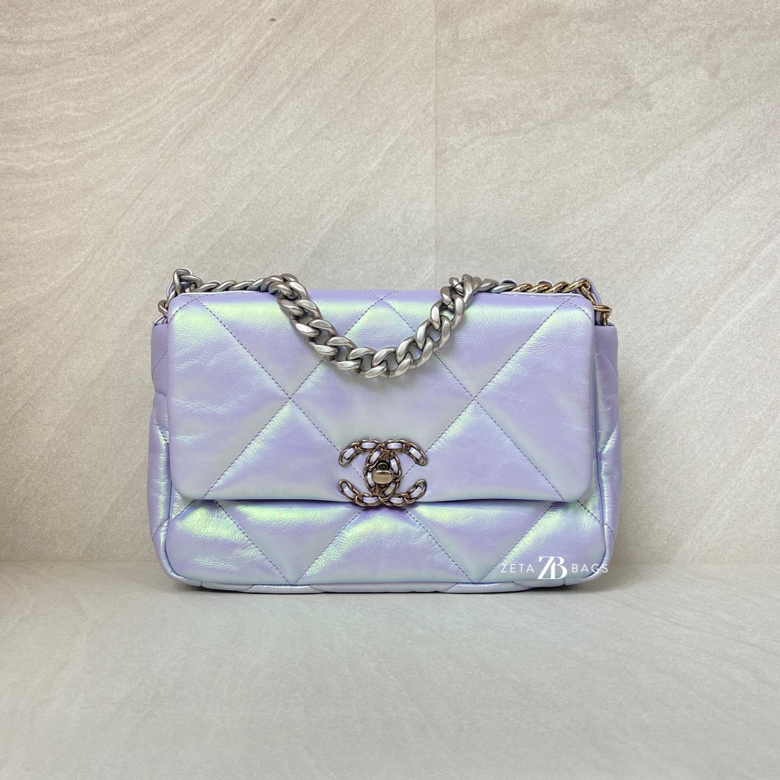 Chanel C19 Small Lambskin Iridescente RHW