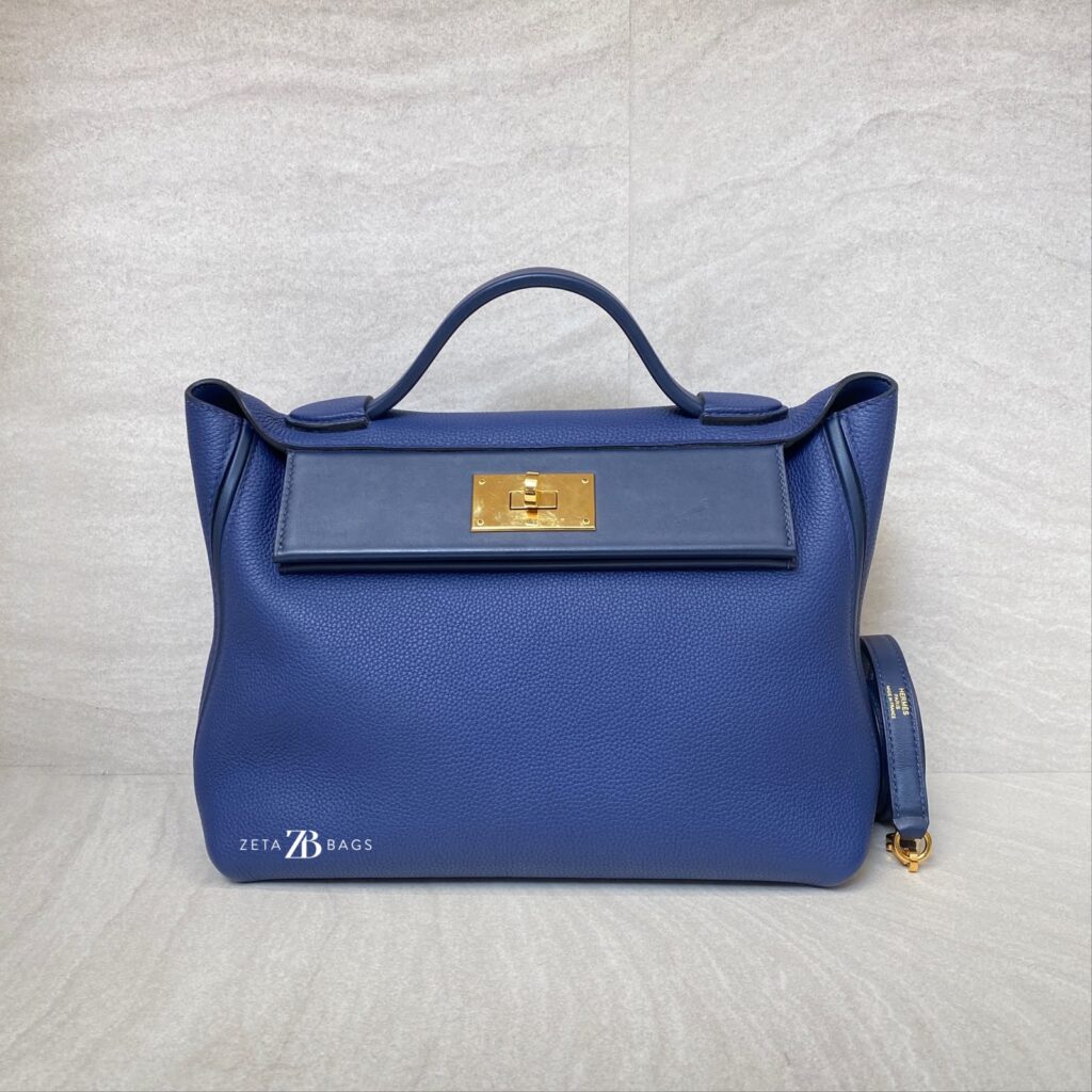 Hermes 24/24 29 Maurice Blue Saphir GHW