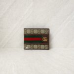 Gucci Ophidia Bifold Wallet GG Supreme Canvas Brown GHW