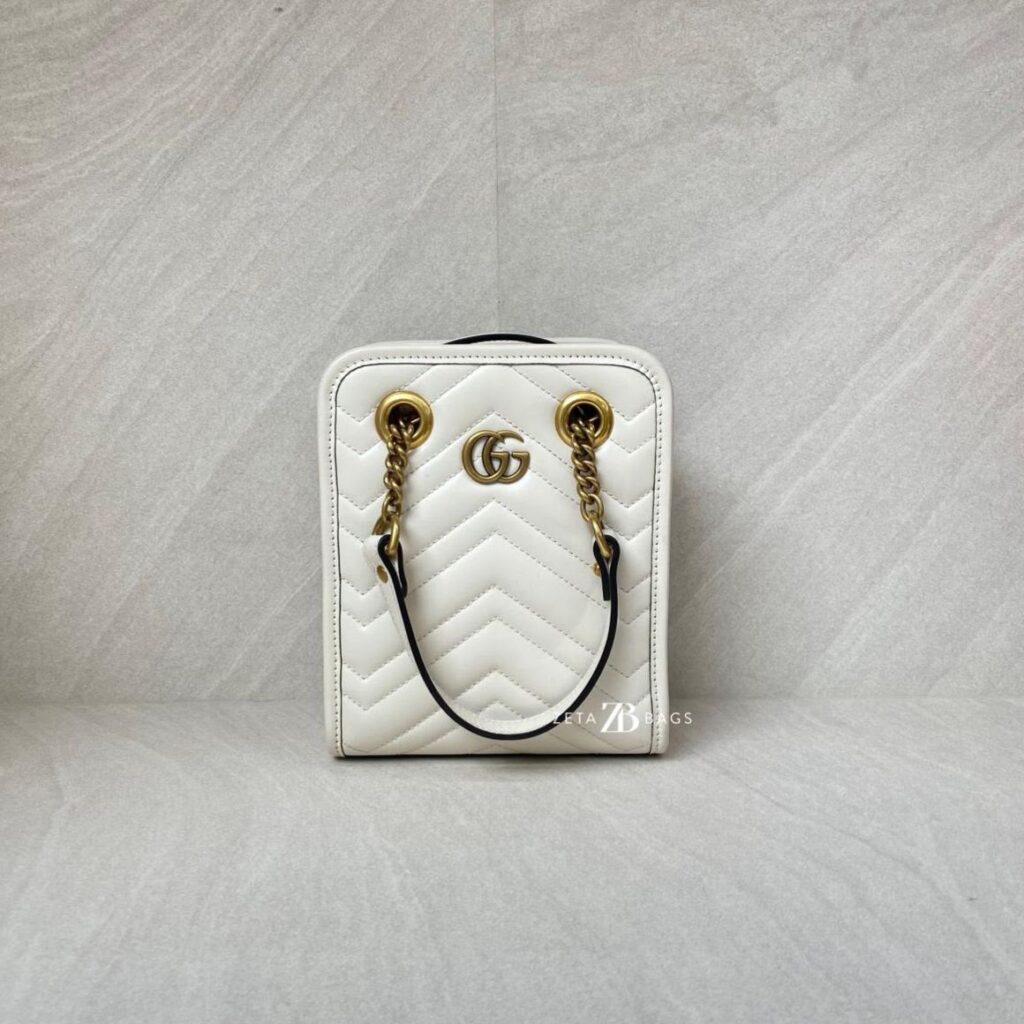 Gucci Marmont Crossbody Ivory GHW