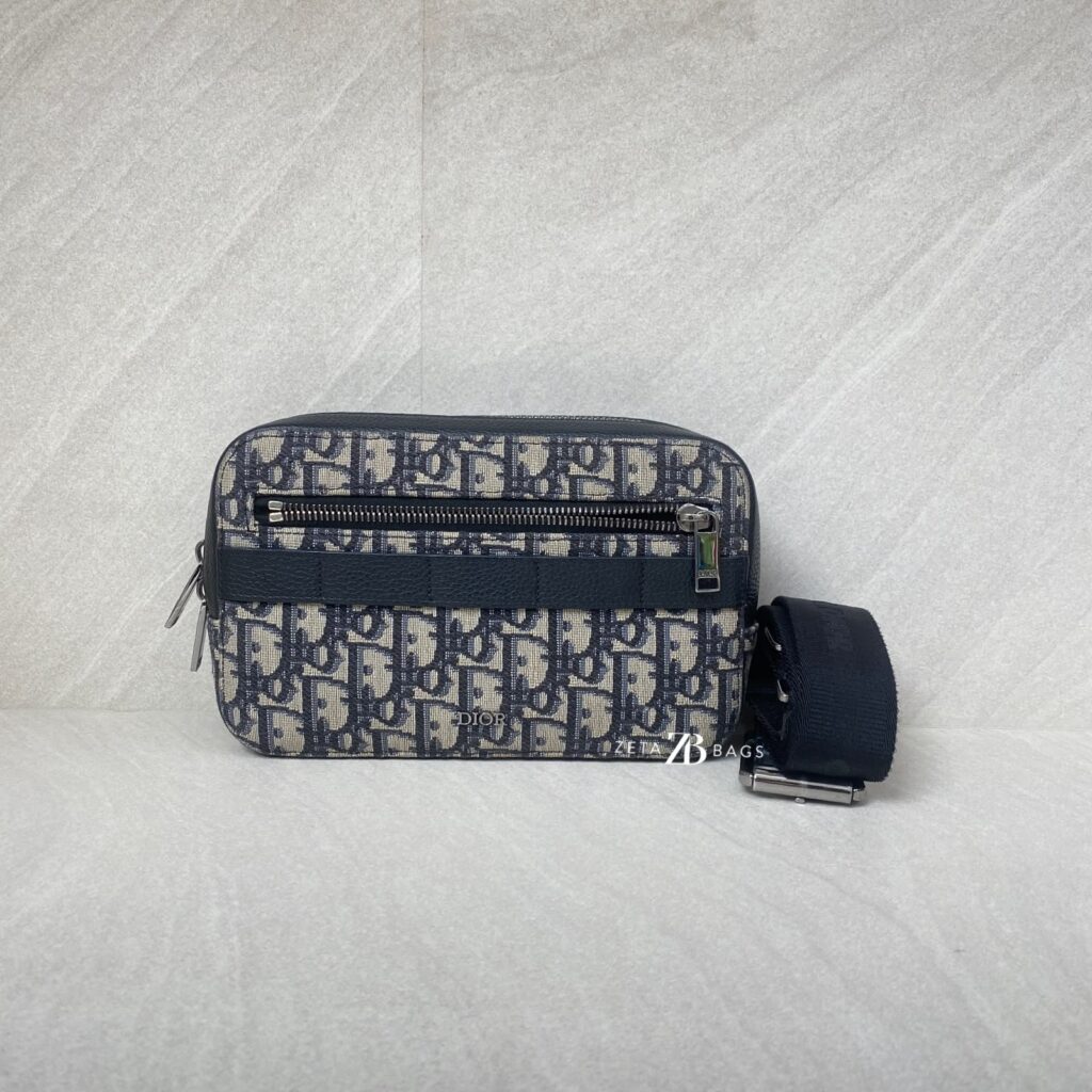 Dior Safari Belt Bag Canvas Oblique Blue SHW
