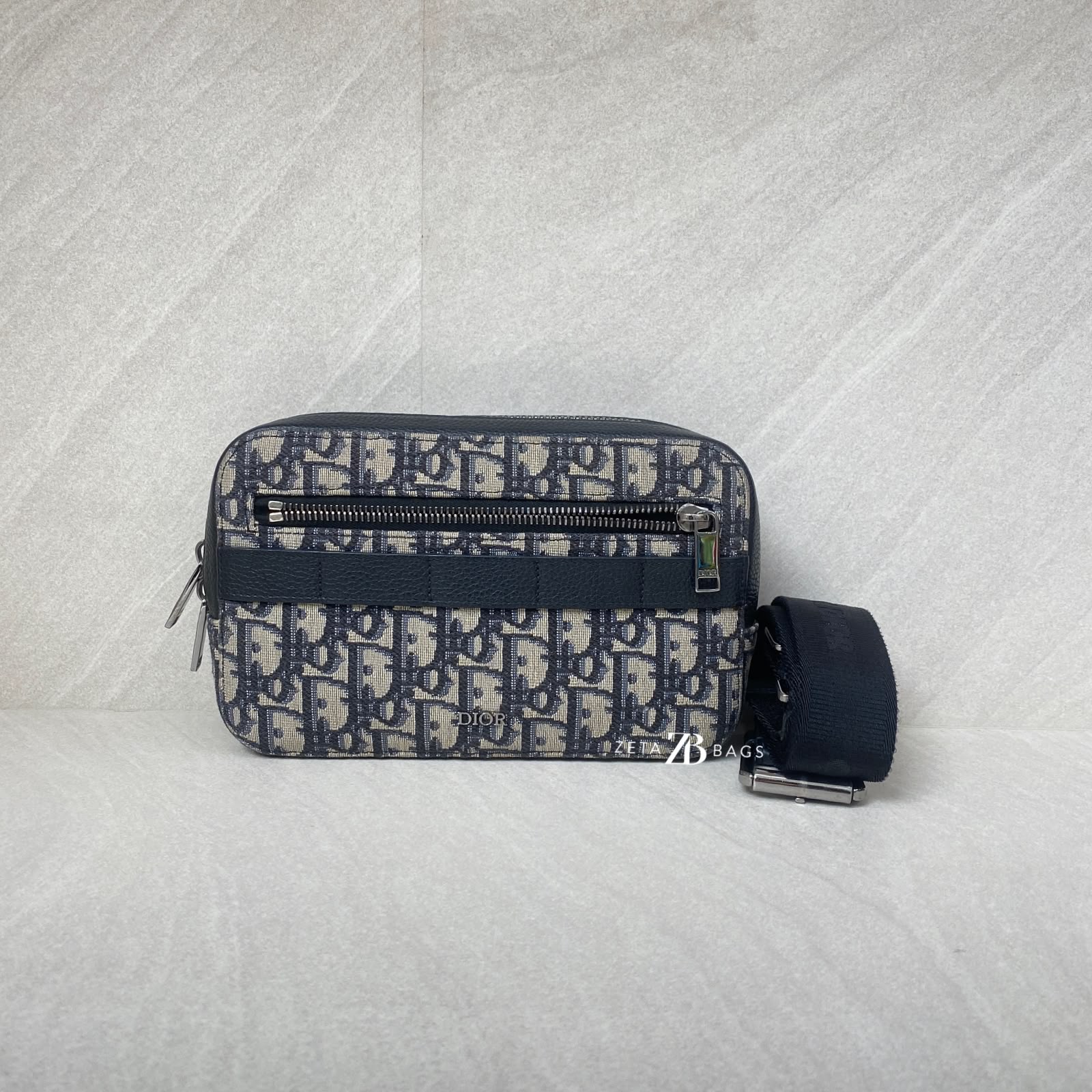 Dior Safari Belt Bag Canvas Oblique Blue SHW