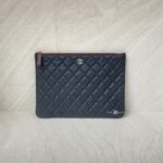 Chanel O Case Caviar Black LGHW