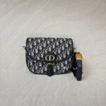 Dior Bobby Medium Canvas Oblique Blue GHW