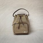 Prada Bucket Jacquard Brown GHW