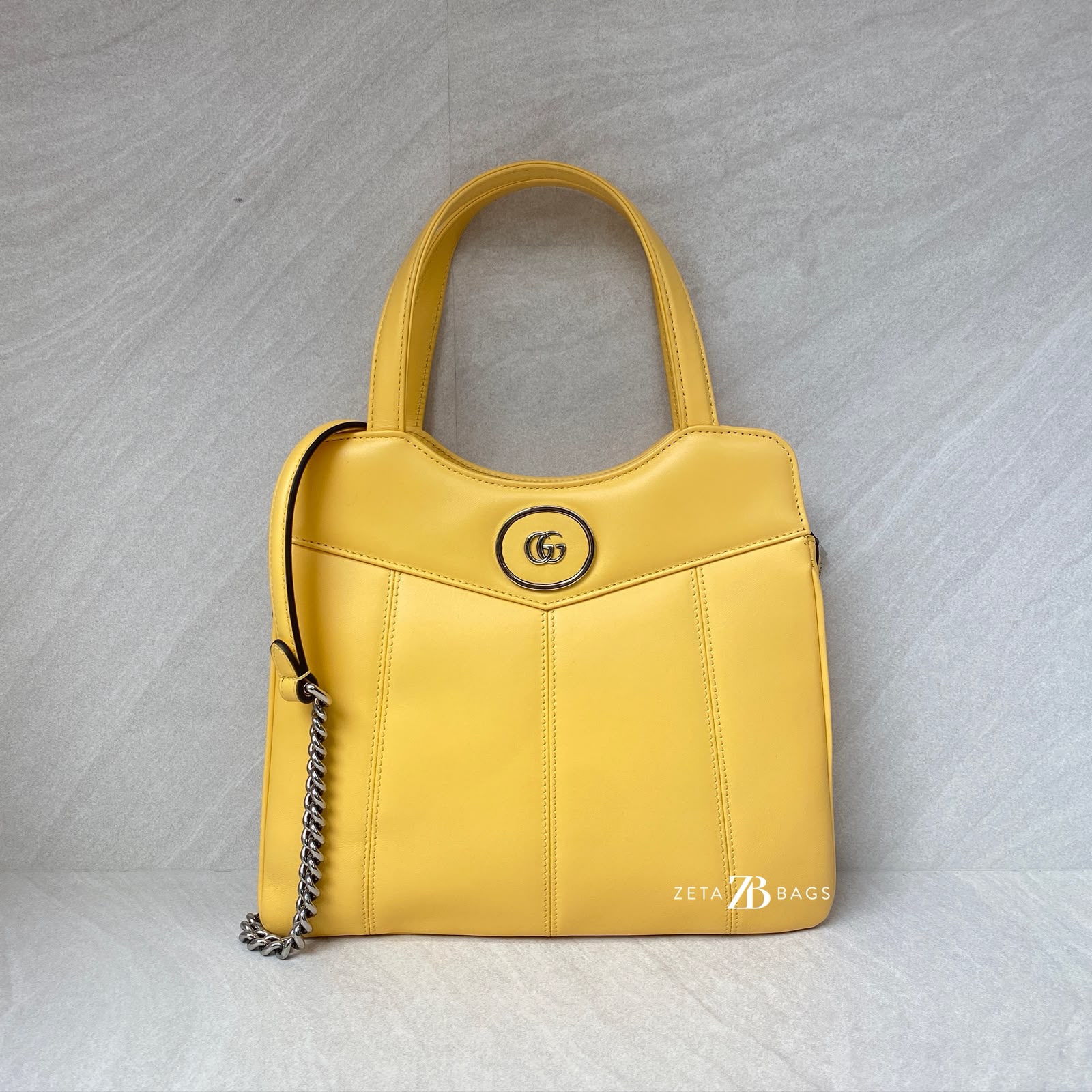 Gucci Petite Small Tote Yellow SHW