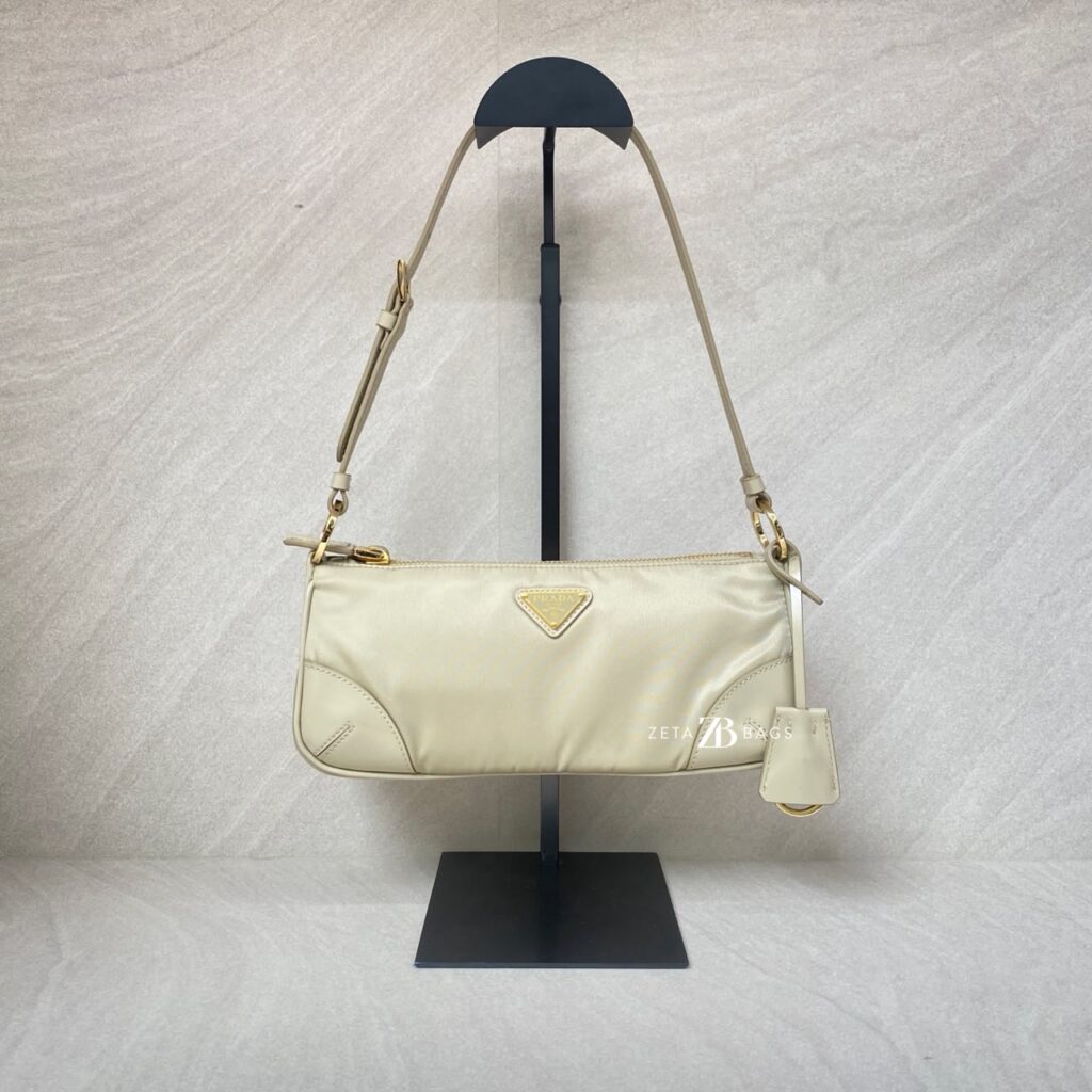 Prada Re Edition 2005 Tessuto Nylon Beige GHW