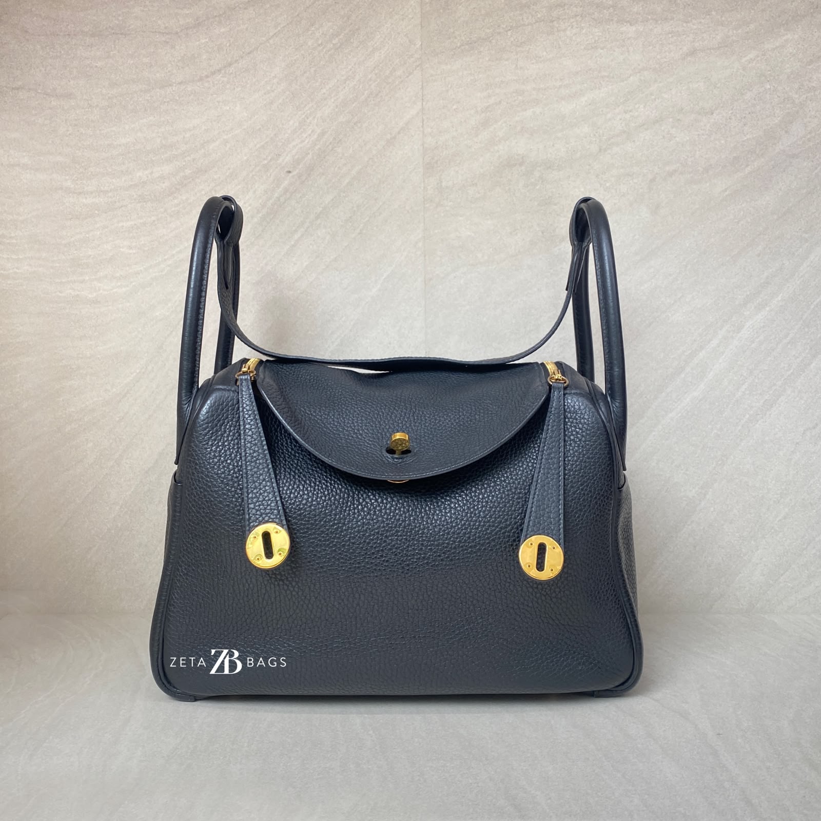 Hermes Lindy 30 Clemence Noir GHW