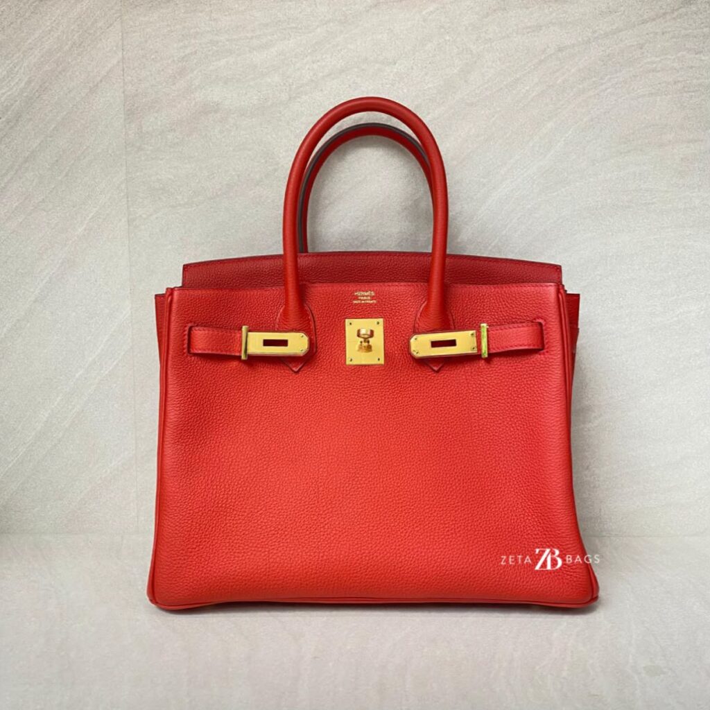 Hermes Birkin 30 Togo Rouge GHW